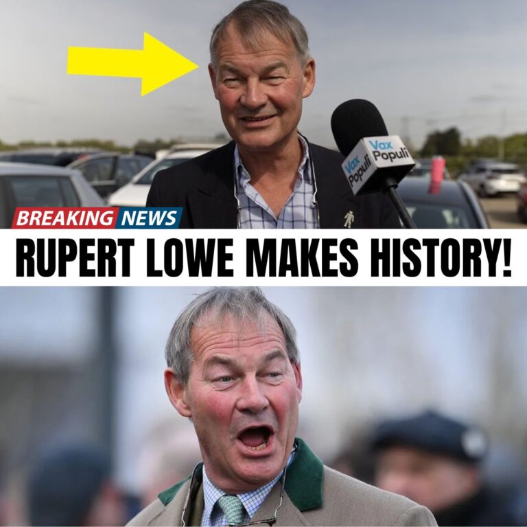 RUPERT LOWE JUST DELIVERED A POLITICAL SHOCK THAT NOBODY THOUGHT WAS POSSIBLE.