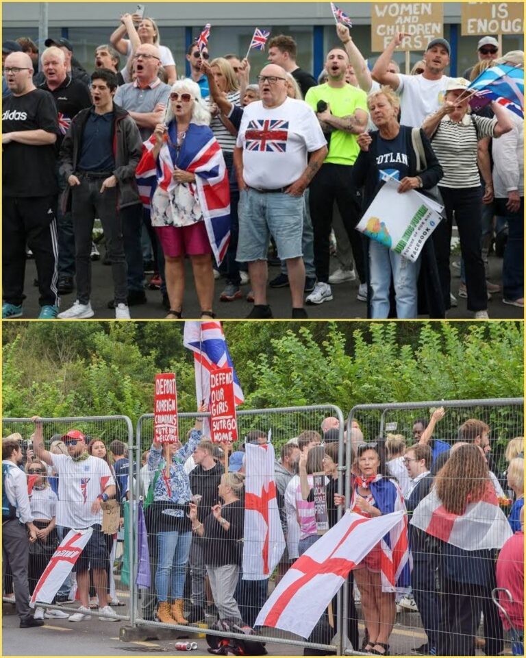  TENSIONS ERUPT OUTSIDE ASYLUM HOTEL AS PROTESTERS DEMAND ANSWERS. Dramatic Scenes Unfolded in Epsom as Demonstrators Gathered Outside a Hotel Housing Asylum Seekers, Sparking Heated Debate Over Immigration Policy, Public Spending, and Community Concerns 