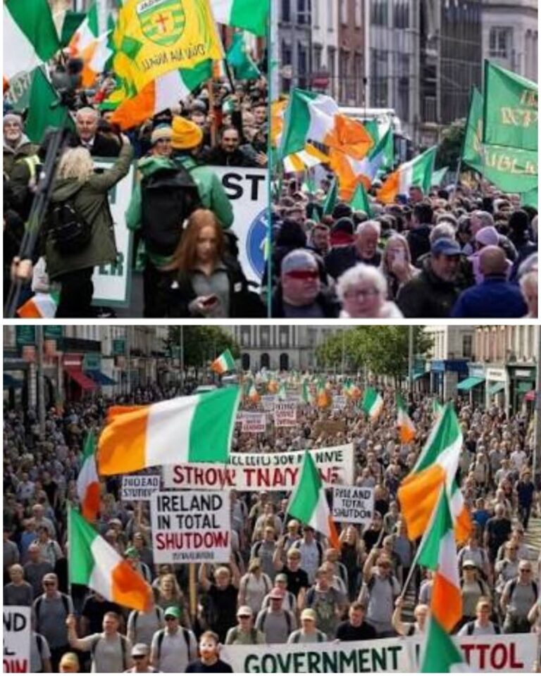 IRELAND IN TOTAL SHUTDOWN – 200,000 PEOPLE MARCH ON PARLIAMENT AS GOVERNMENT COLLAPSE FEARS GROW  Ireland is entering one of the most intense moments in its modern history.