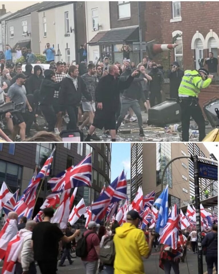 The UK streets just EXPLODED into a terrifying political war! A massive anti-migration march in Manchester violently erupted into brutal clashes as furious protesters and counter-protesters went head-to-head.