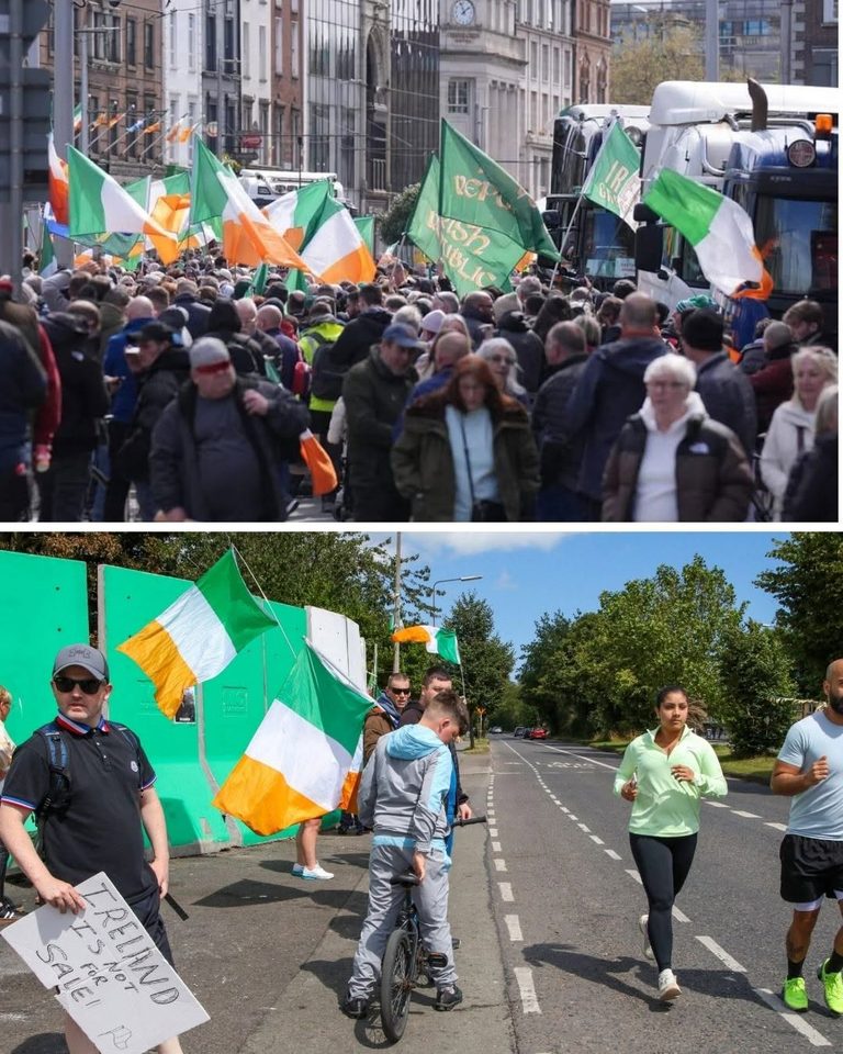 IRELAND ON THE EDGE: THE 2% REVOLUTION BEGINS! Is this the end of the Irish government? Ireland has entered DAY 5 of a total nationwide shutdown, and the stakes have just gone nuclear! With 200,000 people marching on Parliament and the military on standby, the nation is holding its breath. From truckers blocking highways to fishermen ready to strangle every port, the working class has issued a final ultimatum: “Get our country back!” While legacy media calls them “thugs,” the viral footage shows a different story of a nation in pain. But here is the real bombshell: The secret math behind the “2% threshold” that could force the government to dissolve TODAY…