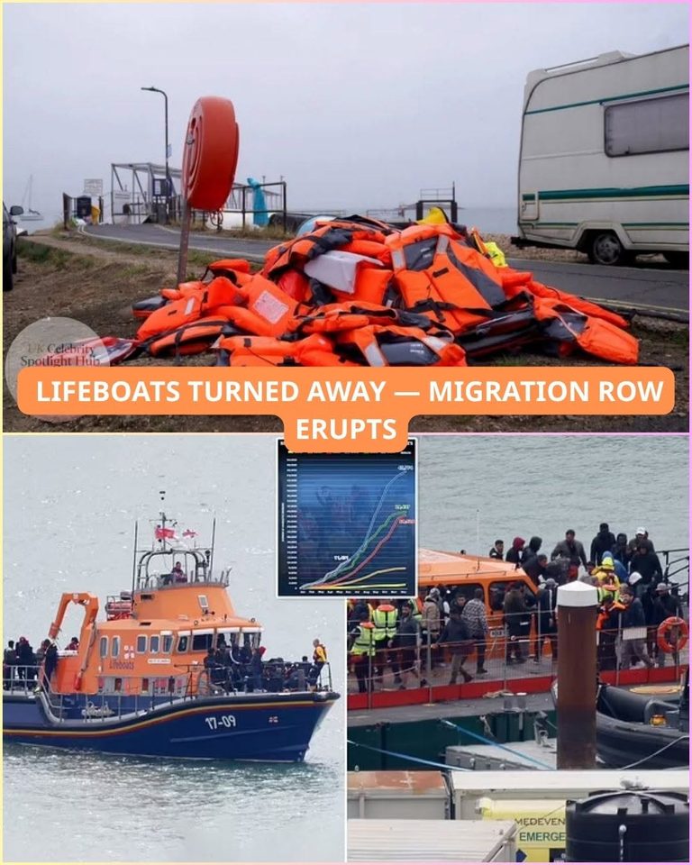 RNLI migrant rescue boats BLOCKED from two English ports before bringing 140 people ashore at Eastney