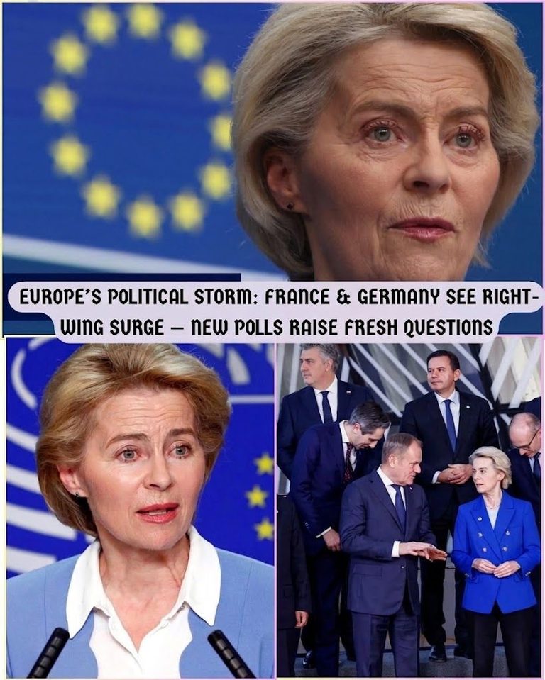 EU ON THE BRINK OF COLLAPSE?! A massive political earthquake is shaking Europe as shock polling figures just sent panic straight through Brussels! Right-wing leaders in both Germany AND France have gained terrifying momentum, threatening direct referendums that could shatter the entire European bloc forever! Top leaders are reportedly in deep panic, but right as an emergency standoff builds… a shocking twist in national polls changed everything!