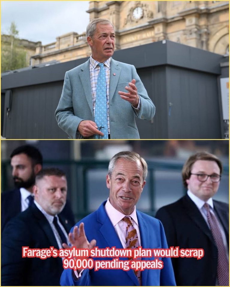 Farage’s asylum shutdown plan would scrap 90,000 pending appeals.