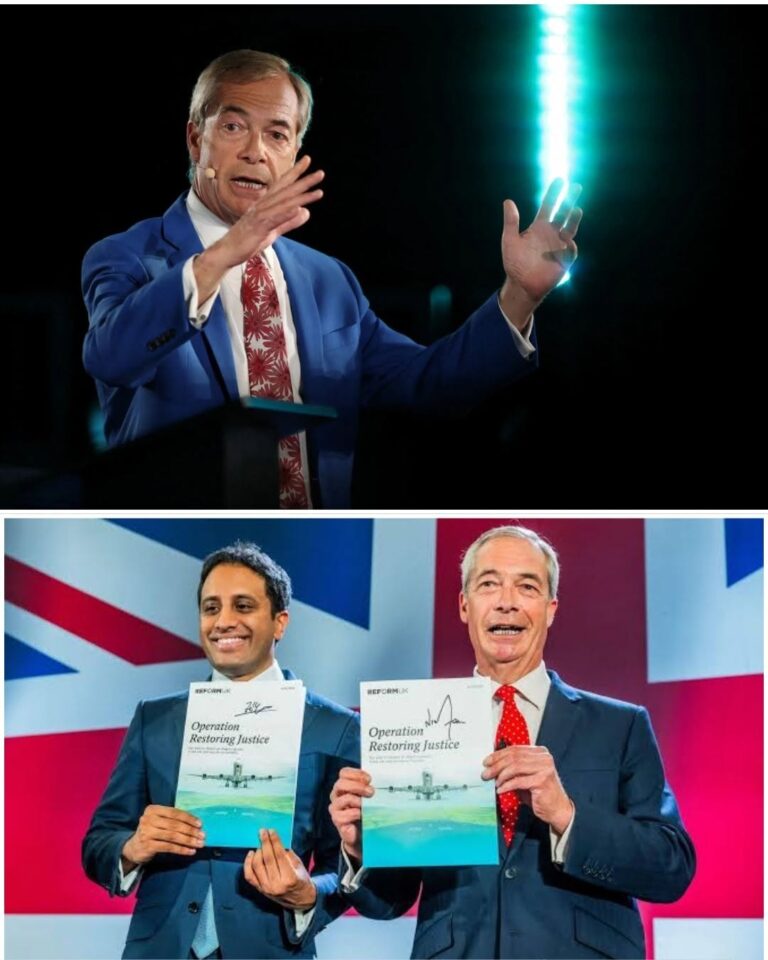 NIGEL FARAGE UNVEILS GIANT 43FT MIGRANT DINGHY — REFORM PLEDGES FIVE-YEAR ASYLUM SHUTDOWN Nigel Farage stood in front of a massive 43ft replica dinghy today and declared that if Reform UK wins power, Britain’s entire asylum system will be suspended for a full five years. All new claims would be rejected. Outstanding applications voided. Tens of thousands marked for immediate deportation. Refugee status for recent arrivals reviewed. Countries that refuse returns face visa bans and sanctions. Fara