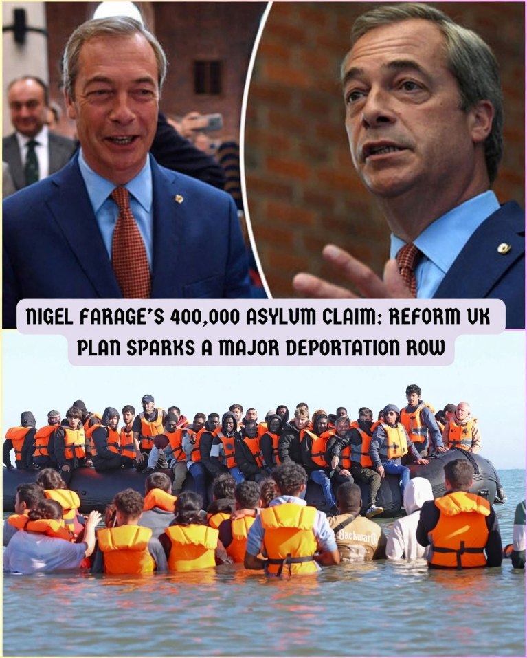 “400,000 COULD BE SENT BACK”: Nigel Farage’s Reform UK Unveils Explosive Asylum Crackdown — Including Reviews of Refugees Already Granted Status as Britain Braces for a Huge Legal and Political Battle