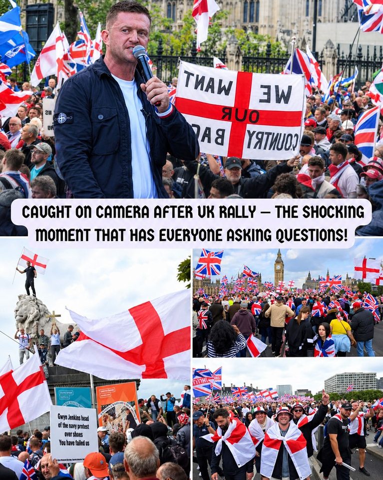 “THEY DIDN’T EXPECT THIS TO BE CAUGHT ON CAMERA!”  What Happened After the UK Rally Is Now Sparking a Fierce Political Storm